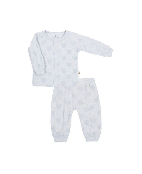 Baby Boys 2 Piece Footed Pajama