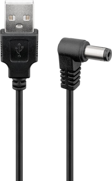 Wentronic 55158 - 1 m - Power plug type D - USB A - USB 2.0 - Black