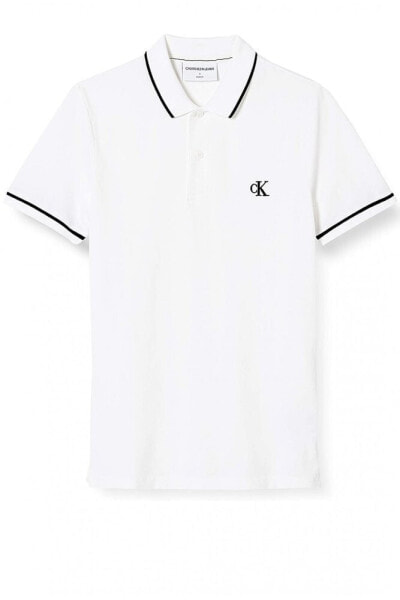 CALVIN KLEIN JEANS Tipping Slim short sleeve polo