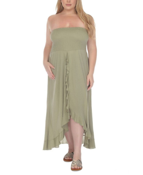Plus Size Tube Dress Cover-Up