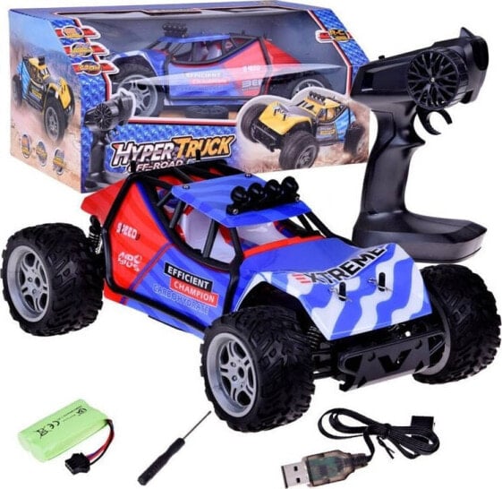 Jokomisiada Autko r/c Zestaw auto zdalnie sterowane HYPER TRUCK OFF-ROAD na pilota RC0641 CZ