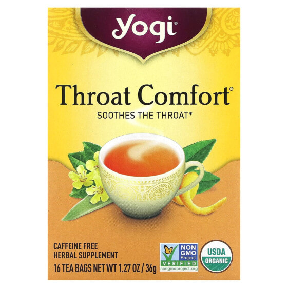 Чай травяной Yogi Tea Горло комфорт 16 пакетиков, 36 г