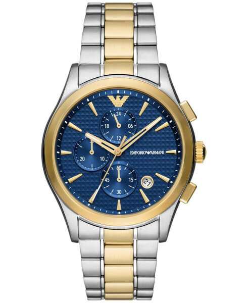 Men's Chronograph Paolo Two-Tone Stainless Steel Bracelet Watch 42mm