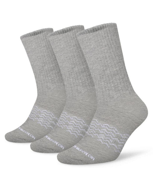 Men's Moisture Control Athletic Crew Socks 3 Pack