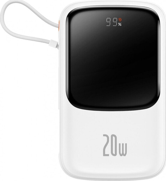 Powerbank Baseus Qpow Digital Display Lightning 10000mAh Biały