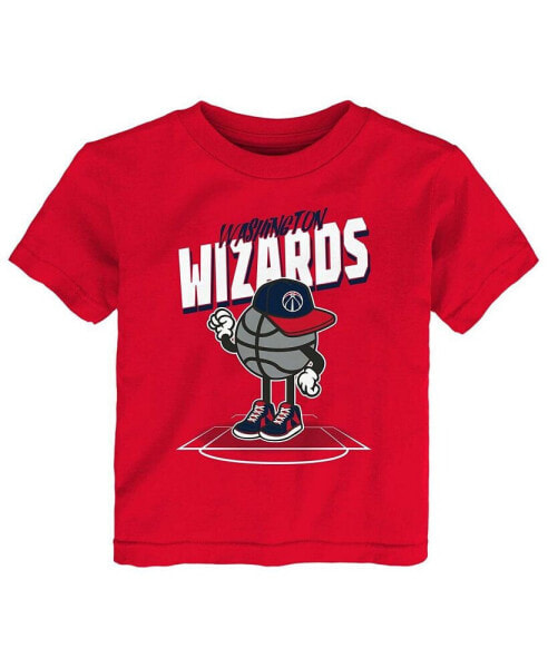Toddler Boys and Girls Red Washington Wizards Mr. Dribble T-shirt