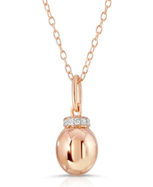 Macy's brilliant Bubbles Diamond (1/10 ct. t.w.) Single Bubble Halo Pendant Designed in Sterling Silver , 14k Yellow Gold over Sterling Silver or 14k Rose Gold over Sterling Silver.