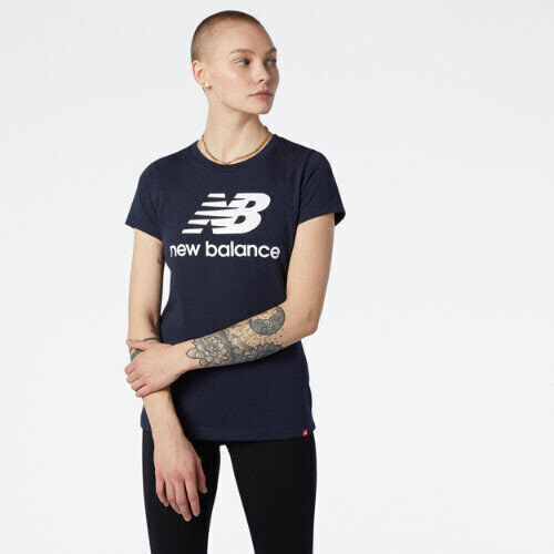 New Balance Women's NB Essentials Stacked Logo Tee