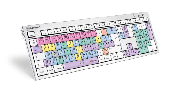 Logickeyboard LKB-FCPX10-CWMU-FR - Full-size (100%) - Wired - USB - Mechanical - AZERTY - Multicolour