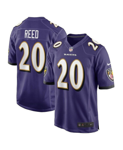 Men's Ed Reed Purple Baltimore Ravens Retired Player Game Jersey