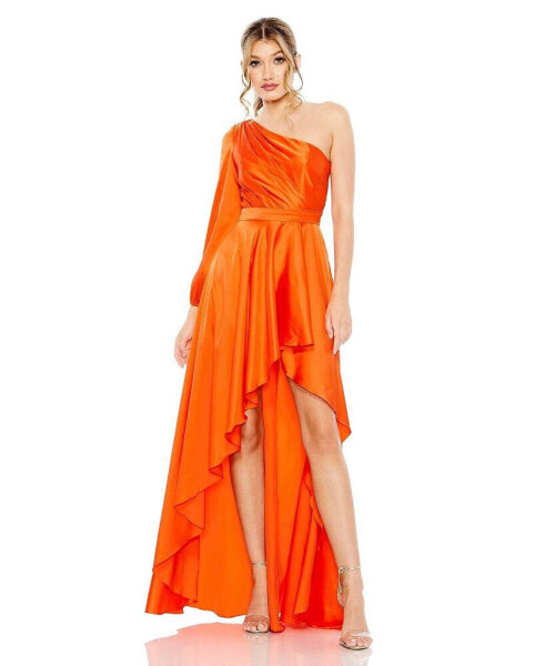 Women's Ieena High Low One Shoulder Flowy Gown