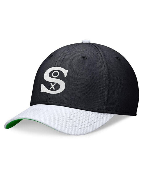 Men's Navy, White Chicago White Sox Cooperstown Collection Rewind Swooshflex Performance Hat