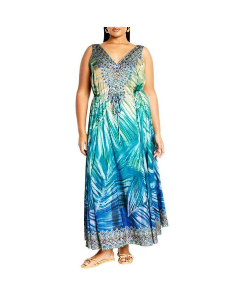 Plus Size Afterglow Maxi Dress