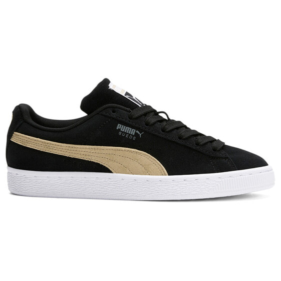 Puma Suede Classic T7 Lace Up Womens Black Sneakers Casual Shoes 39006702