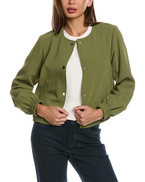 Anne Klein Bomber Jacket Women's Green Xl