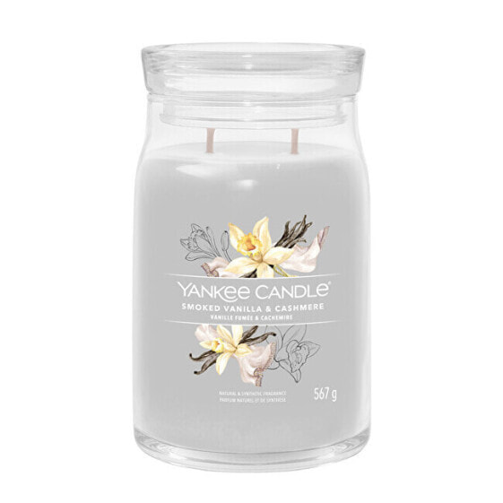 Ароматическая свеча Yankee Candle Signature Smoked Vanilla & Cashmere 567 г