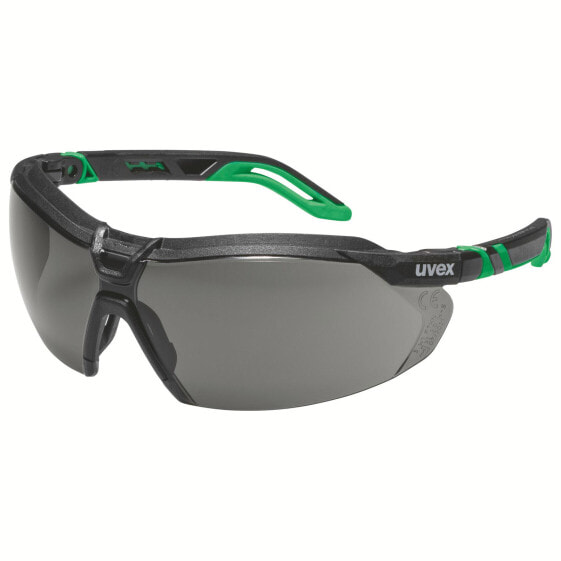 UVEX Arbeitsschutz i-5 9183 043 - Safety glasses - Any gender - EN 166 - EN 169 - Black - Green - Grey - Transparent - Polycarbonate