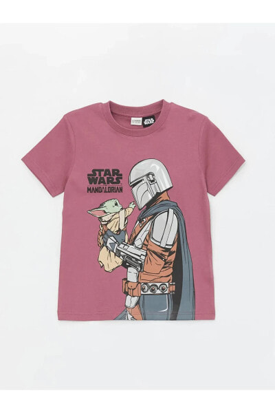 Kids Bisiklet Yaka Star Wars Baskılı Kısa Kollu Erkek Çocuk Tişört