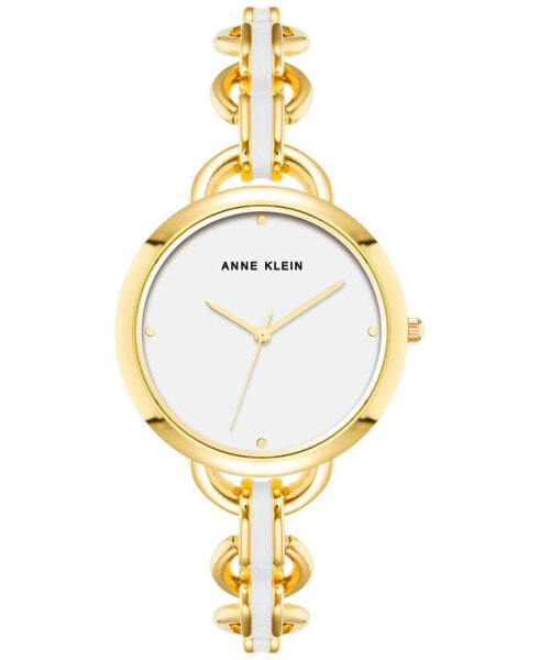 Часы Anne Klein Gold Tone Enamel   Watch