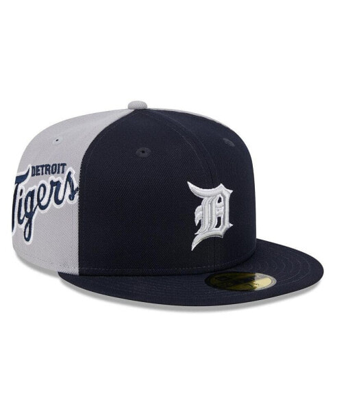 Men's Navy/Gray Detroit Tigers Gameday Sideswipe 59Fifty Fitted Hat