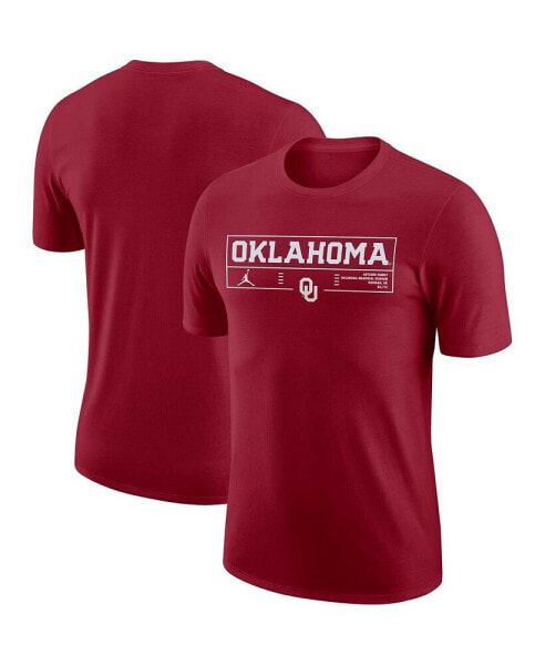 Men's Crimson Oklahoma Sooners Wordmark Stadium T-shirt