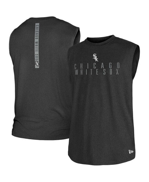 Men's Black Chicago White Sox Team Muscle Tank Top