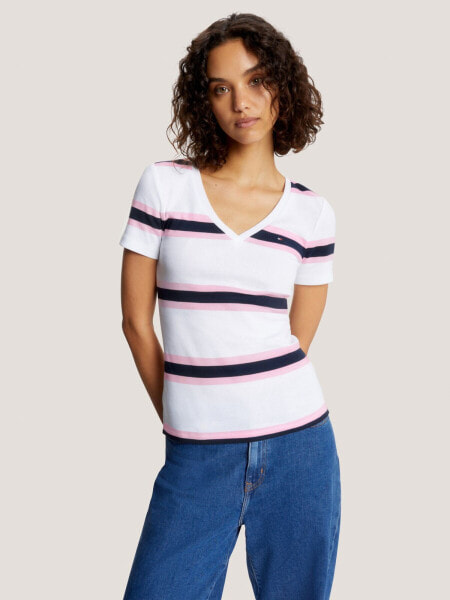 Favorite Stripe V-Neck T-Shirt