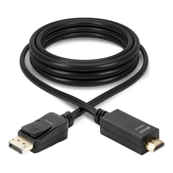 Адаптер для DisplayPort на HDMI LINDY 36924 Чёрный