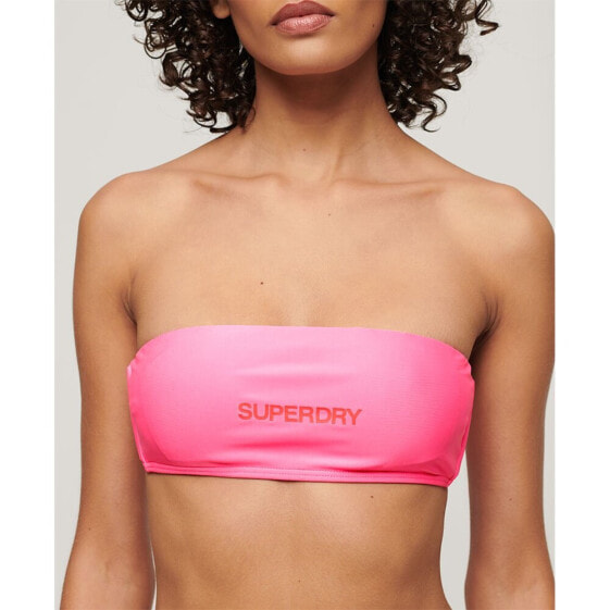 SUPERDRY Logo Bandeau Bikini Top