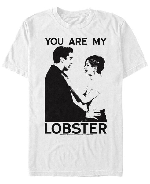 Friends Men's Ross and Rachel You Are My Lobster Portrait Short Sleeve T-Shirt