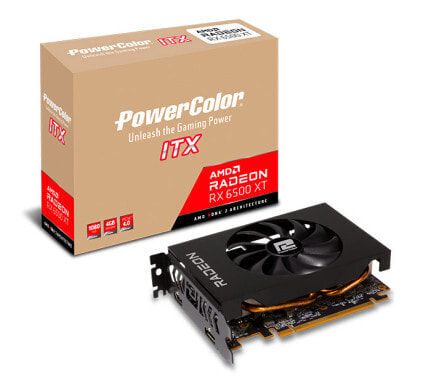 PowerColor AXRX 6500XT 4GBD6-DH - Radeon RX 6500 XT - 4 GB - GDDR6 - 64 bit - 7680 x 4320 pixels - PCI Express 4.0