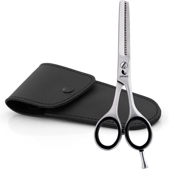 Pamara Hairdressing Scissors, Professional Sharp Hair Cutting Scissors, Hair Scissors Set with Case, Hairstyle Scissors for Pony, Tips, Beard, Professional Scissors for Hair Cutting for Women, Men and
