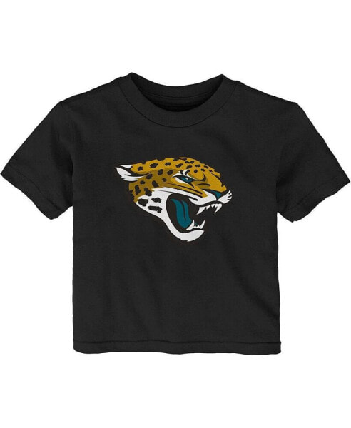 Baby Boys and Girls Black Jacksonville Jaguars Primary Logo T-shirt