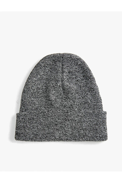 Шапка Koton Basic Knit Beanie Folded Ribbed