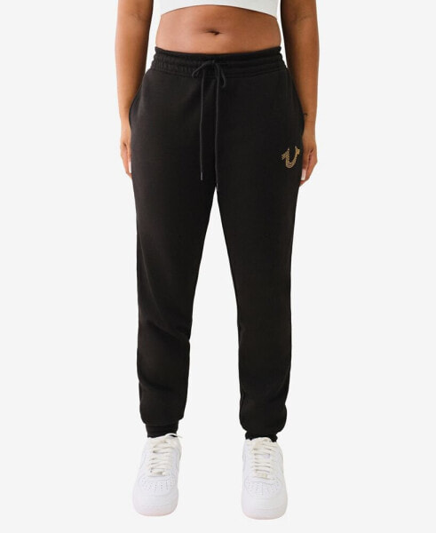 Women's Crystal Horseshoe Jogger