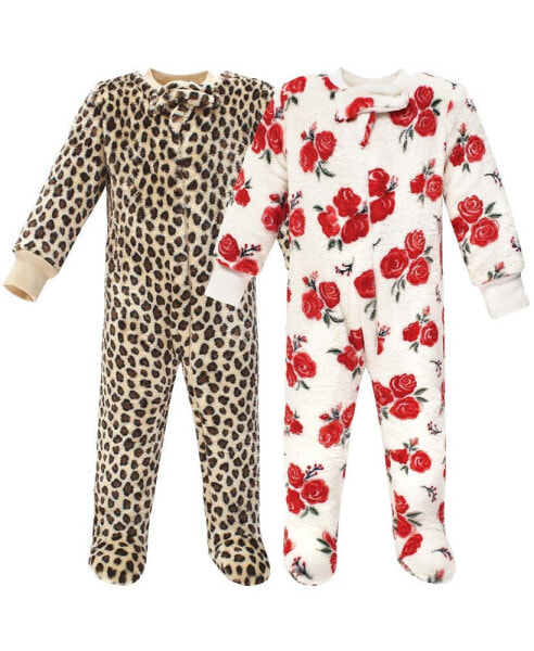 Baby Boys h Sleep and Play, Red Rose Leopard