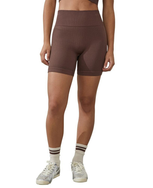 Women's Seamless Rib Bike Shorts