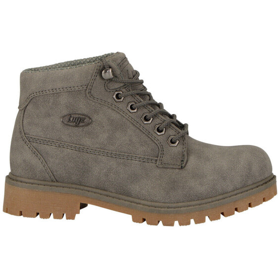 Lugz Mantle Mid Lace Up Womens Grey Casual Boots WMANTLMD-0823