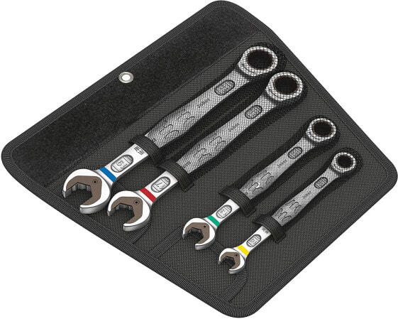 Wera 05020012001 Joker SB Ratchet Combination Spanner Set, Imperial 8-Piece in High Quality Pouch