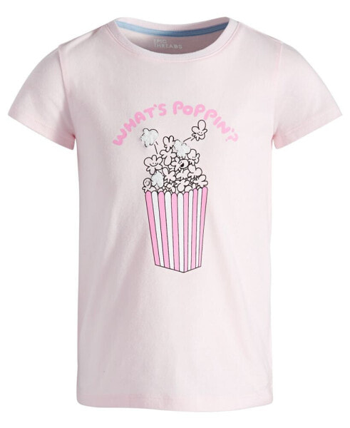 Little Girls What's Poppin' Graphic T-Shirt, Created for Macy's