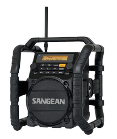 Sangean Electronics U-5 DBT Baustellenradio DAB+, UKW AUX, Bluetooth® wasserdicht, staubdicht,