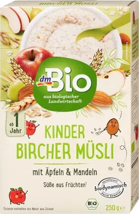 Kindermüsli Bircher ab 1 Jahr, Demeter, 250 g