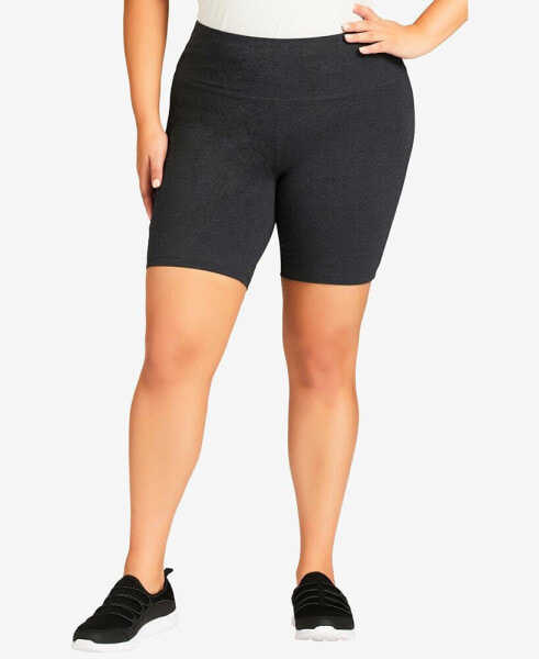 Plus Size Supima High Waisted Long Bike Short