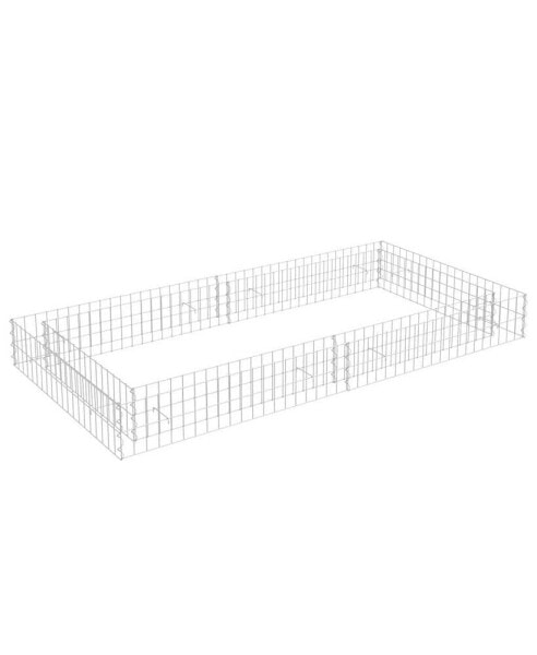 Кашпо для грядок из оцинкованной стали vidaXL gabion 78,7"x39,4"x7,9"