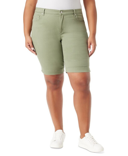 Plus Size Amanda Denim Bermuda Shorts