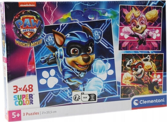 Clementoni Clementoni Puzzle 3x48el SuperColor square Psi Patrol PAW PATROL MIGHTY MOVIE 25303