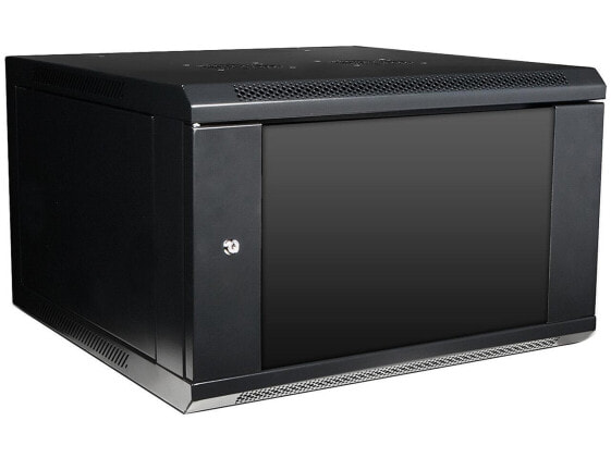 iStarUSA WM660-KBR1U 6U 600mm Depth Wallmount Server Cabinet with 1U Keyboard Dr