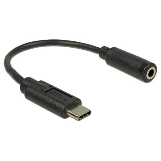 DELOCK USB C To jack adapter 3.5 mm 14 cm