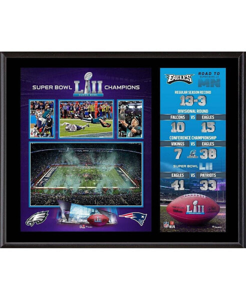 Philadelphia Eagles 12" x 15" Super Bowl LII Champions Sublimated Plaque