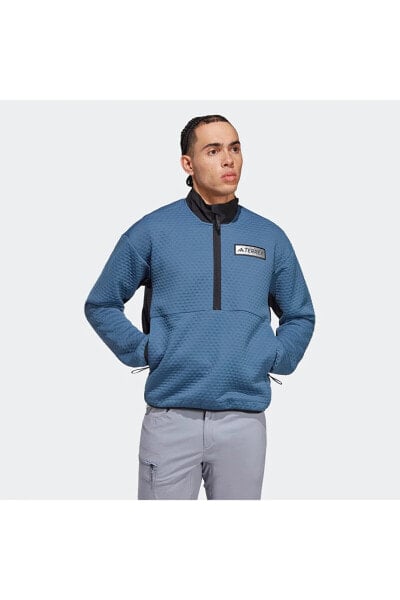 Толстовка мужская Adidas Terrex Utilitas Erkek Mavi Outdoor Sweatshirt (hn5269)
